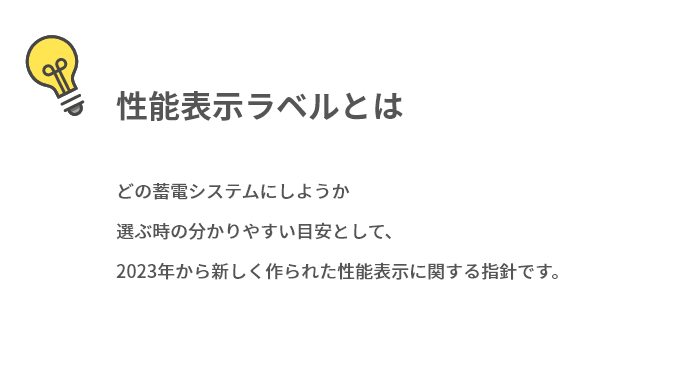 性能表示ラベルとは